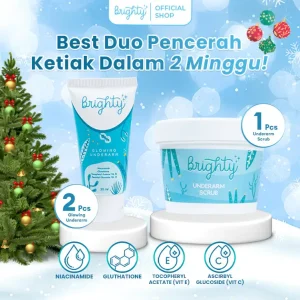 [Glowing Package] Brighty Glowing Underarm 2 Pcs + Brighty Underarm Scrub 1 Pcs